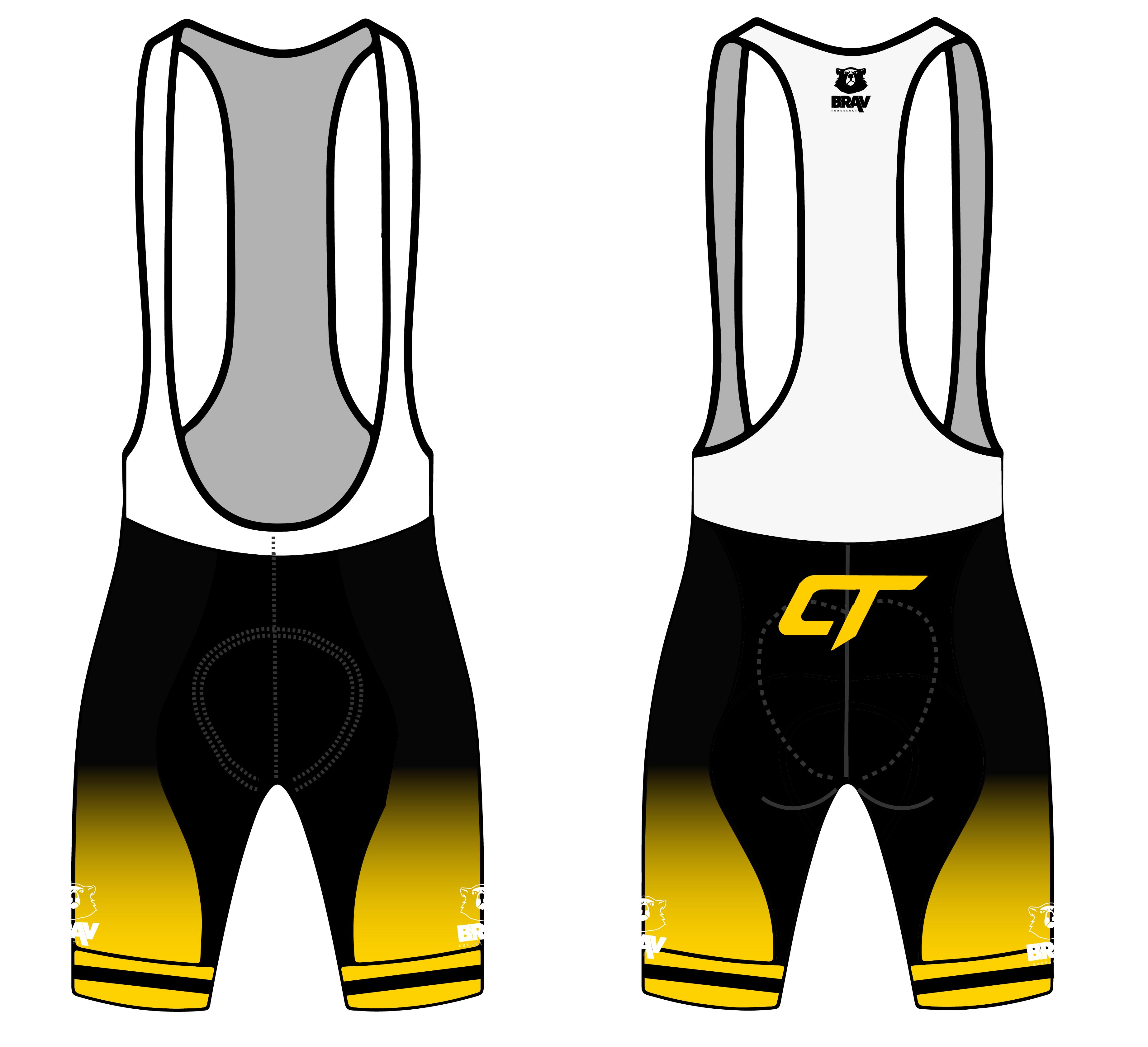 Caerphilly Triers Bib Shorts - Race Fit (UK STOCK)