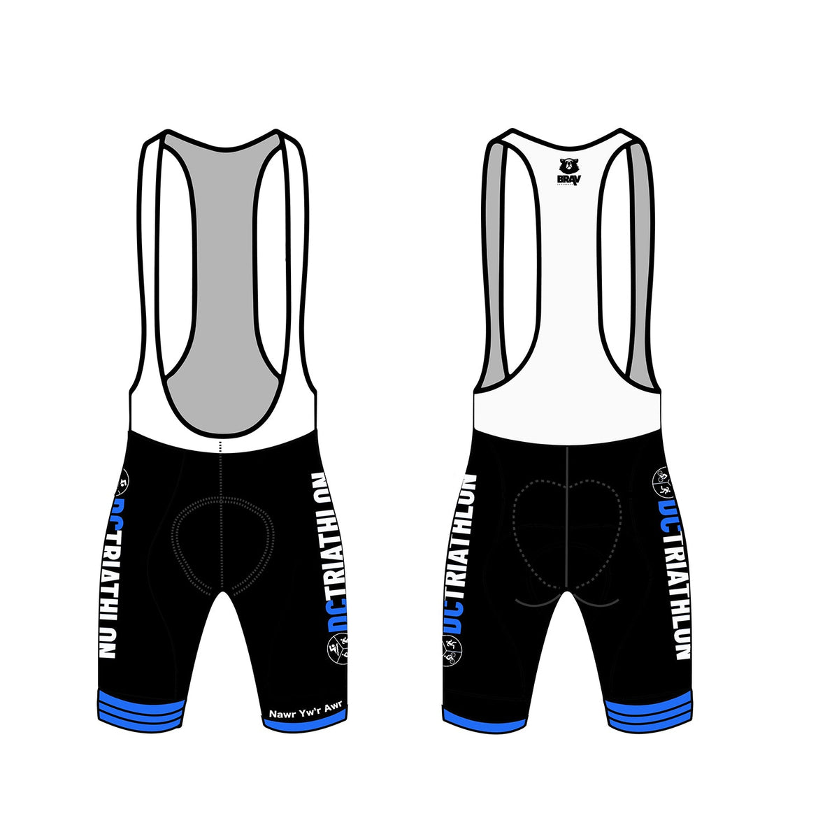 DC Triathlon Bib Shorts - Race Fit (UK STOCK) - BRAV Endurance