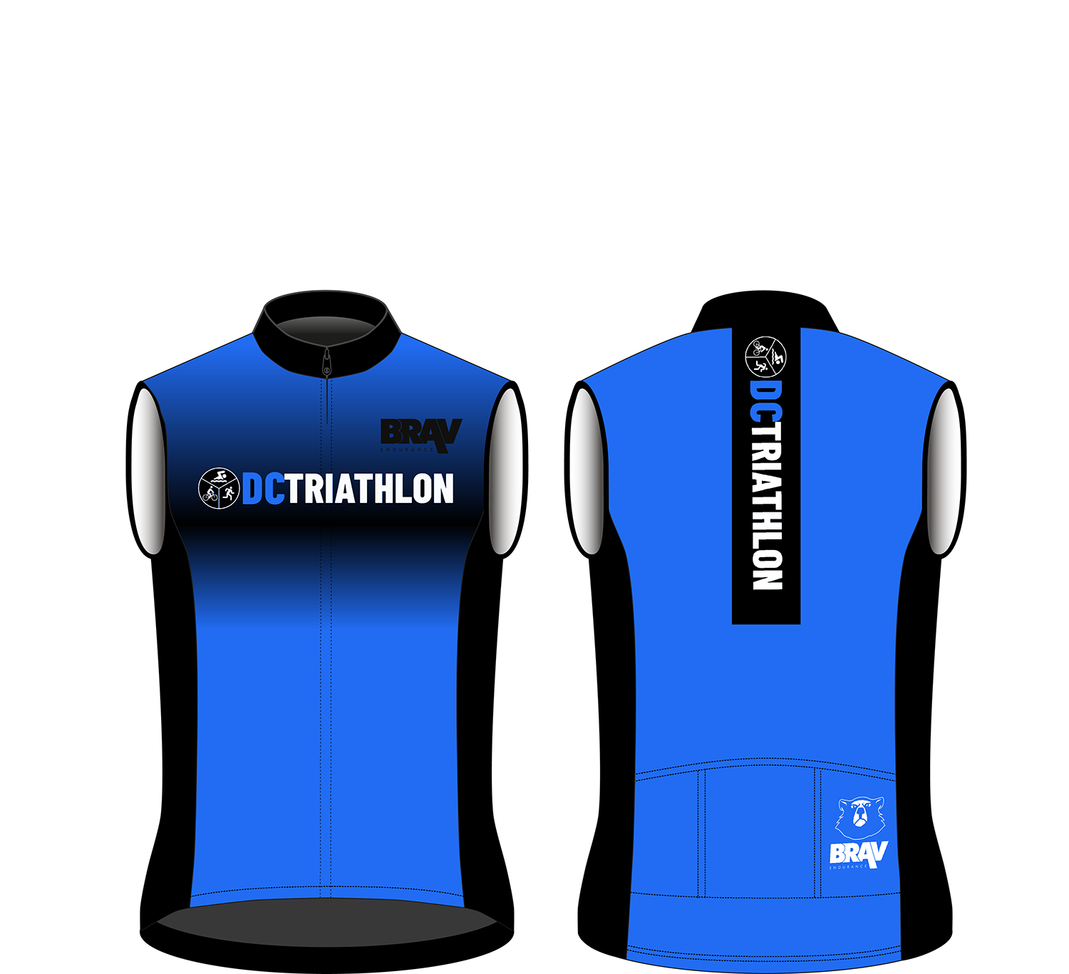 DC Triathlon Cycle Gilet (UK STOCK) - BRAV Endurance