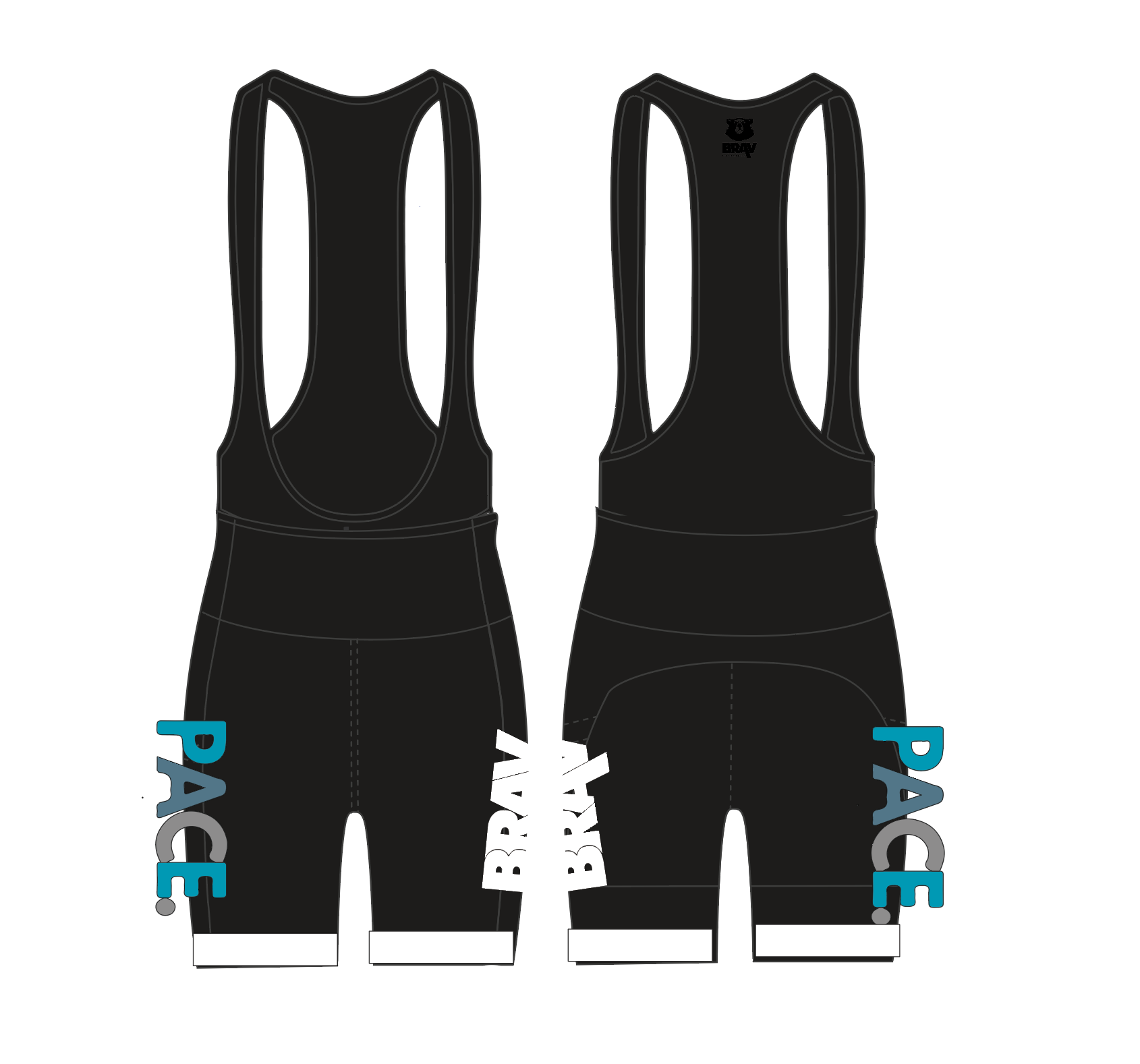 PACE Coaching Bib Shorts - Race Fit (uk stock)
