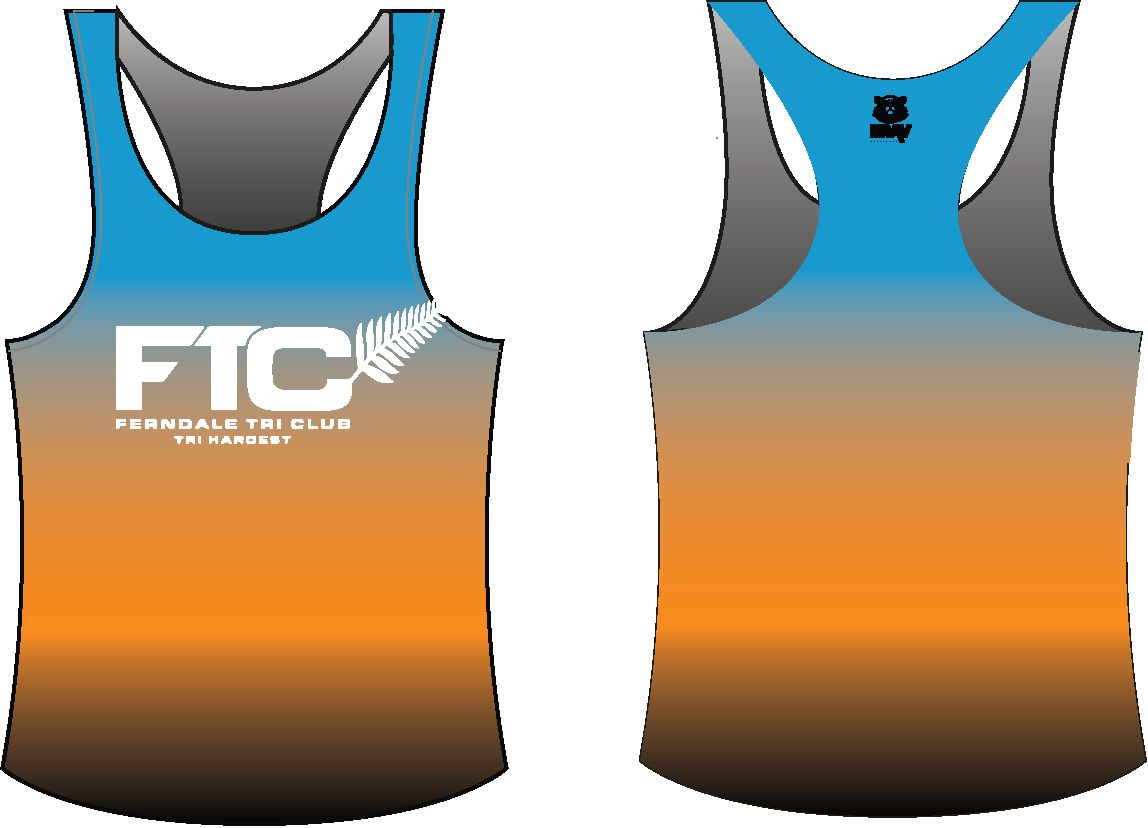 Ferndale Tri Race Vest BLACK (UK STOCK)