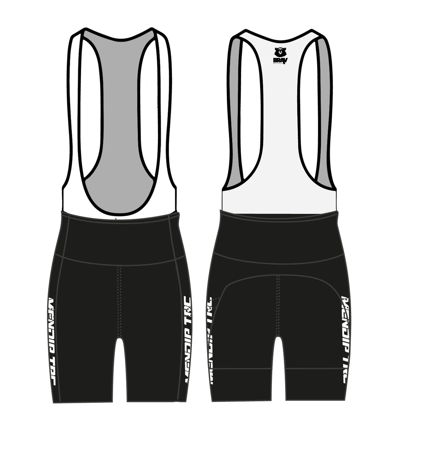 Mendips Tri Bib Shorts - Race Fit (UK STOCK)